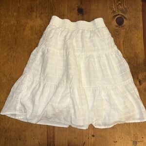 Cat & Jack White Tiered Skirt